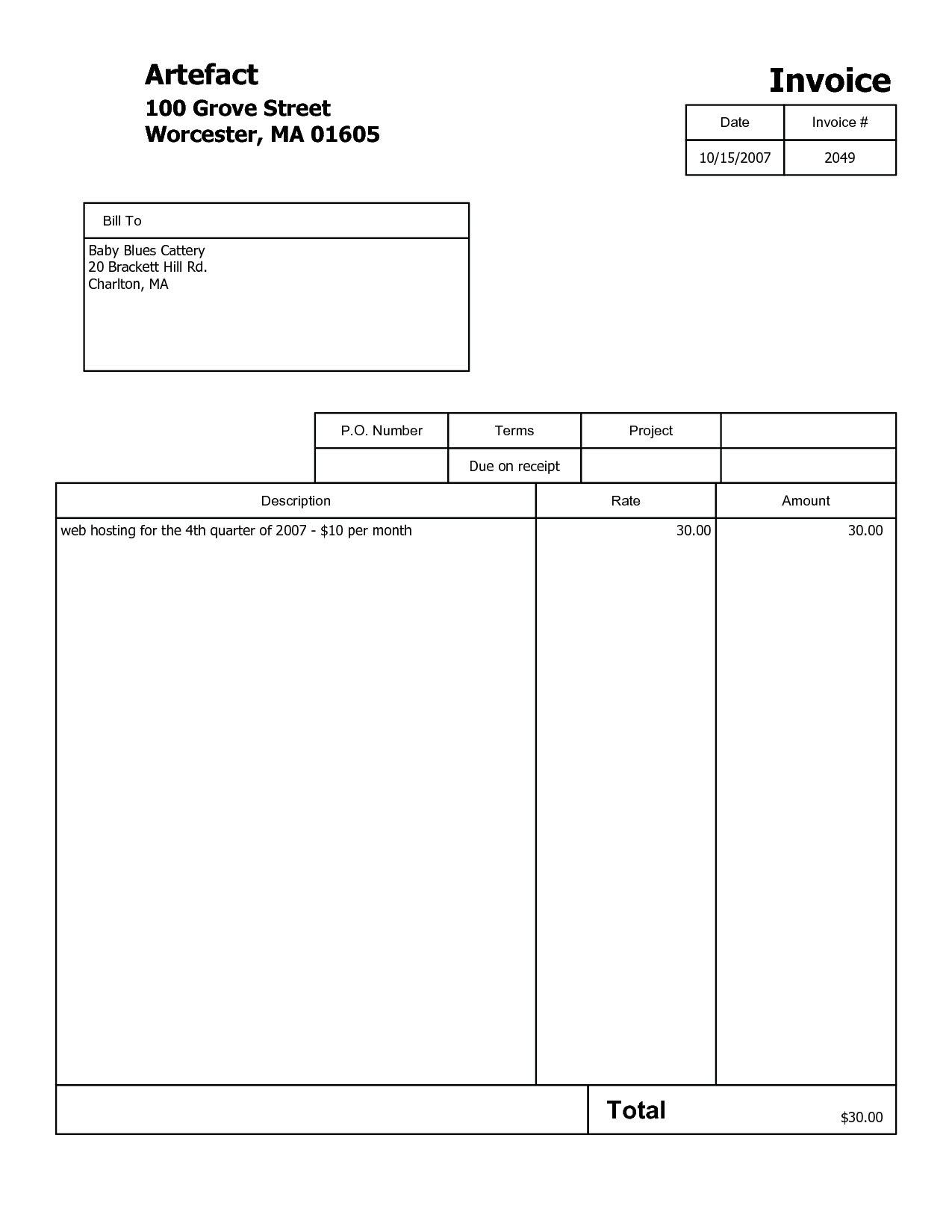 free printable invoice templates pdf